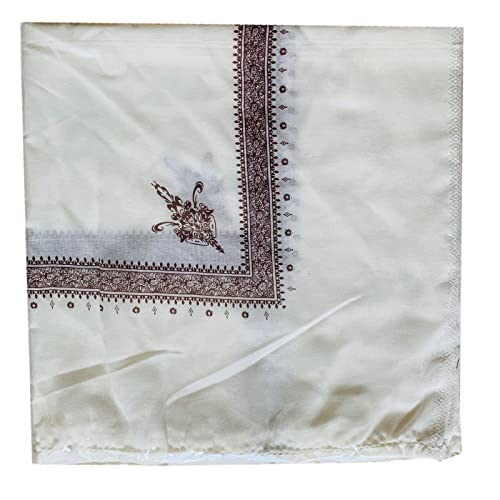 Unbekannt Arabischer Turban Erwachsene Männer Arabisches Kopftuch Keffiyeh Mittlerer Osten Wüste Shemagh Wrap Muslim Hijab Keffiyeh Schal, Braun, Large von Unbekannt