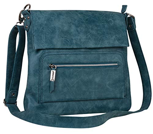 Bag Street Damentasche Umhängetasche Handtasche Schultertasche T0103 Blau von Unbekannt