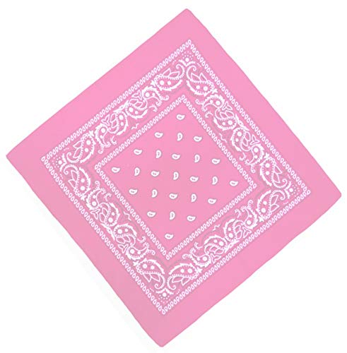 Unbekannt Bandana Kopftuch Halstuch Nickituch Biker Tuch Motorad Tuch verschied. Farben Paisley Muster, Rosa, ... von DHOBIA