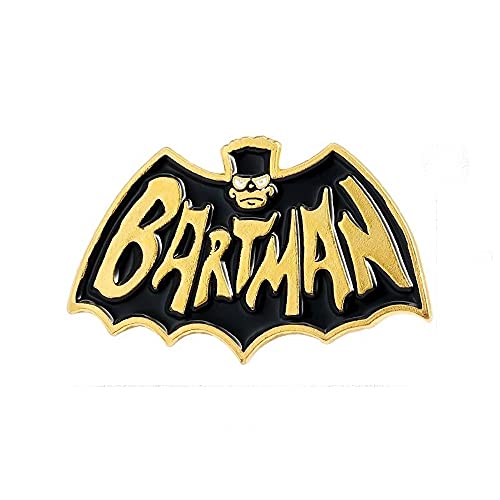 Bart Simspon Superhelden Bartman Pin Button Anstecker Brosche Anstecknadel für Kinder - Metall Emailliert von Unbekannt