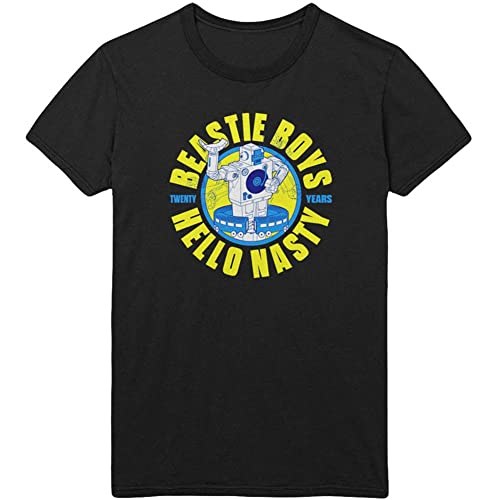 Beastie Boys Men's BEASTTS02MB03 T-Shirt, Black, Large (40"- 42") von Beastie Boys