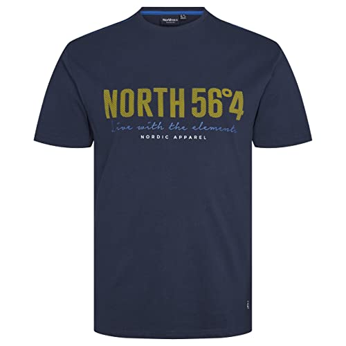 North 56-4/North 56Denim Herren North 56-4 T-Shirt, Blau, 3XL Größen von North 56-4/North 56Denim