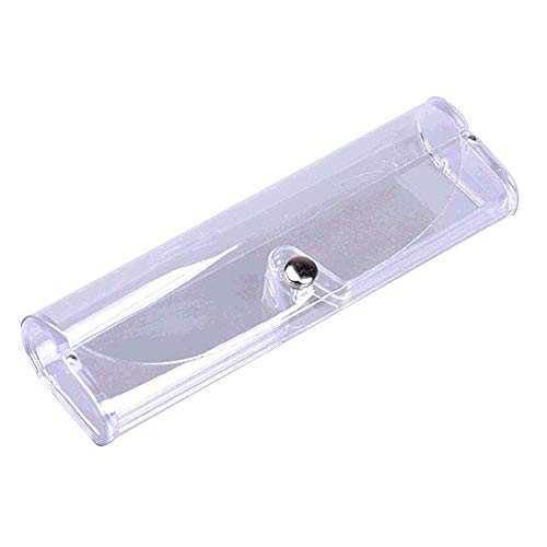Brillenetui, transparent, Schutzhülle für Brillen, Brillenetui, aus Kunststoff, wiederverwendbar, Typ des Knopfes, Behälter der Brillen, 2 Stück, wirtschaftlich und von guter Qualität von Unbekannt