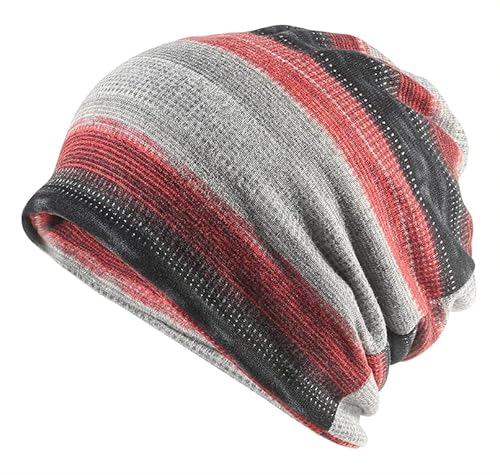 Chemo Kopfbedeckung für Damen UK Schals Cap Head Wrap Frauen Turban weiche Kopfabdeckung Baumwollstoff Klassisch, rot, Einheitsgröße von Unbekannt