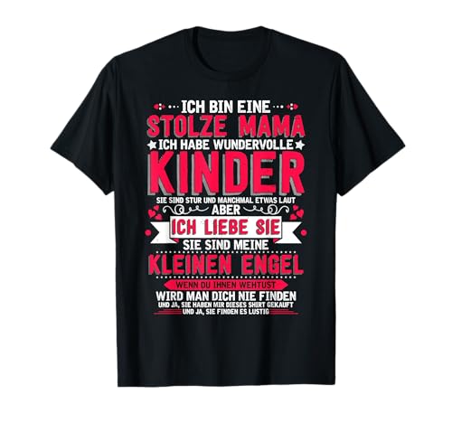 Damen Ich Bin Stolze Mama Von Fantastischen Kindern Lustiges T-Shirt von Mama