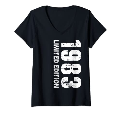 Damen Limitierte Auflage und 1983 T-Shirt mit V-Ausschnitt von Unbekannt