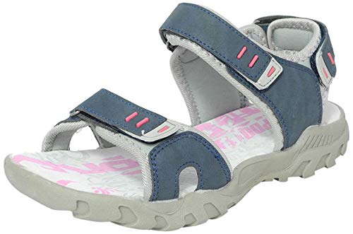 Damen Sportsandalen PDQ mit dreifachem Klettverschluss und gepolstertem Fußbett, Größe 35,5-42, blau - navy - Größe: 39 von Unbekannt