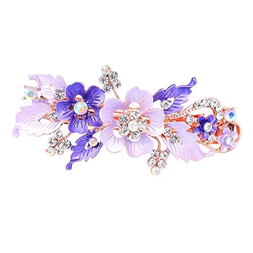 Damenmode Strass Haarspange Blume Haarspangen Frühling Hutmacherei Violett Kreativ und nützlich von Unbekannt
