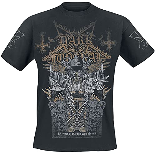 Dark Funeral 25 Years of Satanic Symphonies Männer T-Shirt schwarz M 100% Baumwolle Band-Merch, Bands von Unbekannt