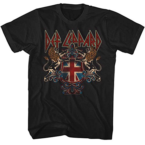 Def Leppard - Das Defcrest der Männer T-Shirt, Large, Black von Unbekannt