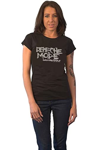 Depeche Mode People Are People Frauen T-Shirt schwarz XXL 100% Baumwolle Band-Merch, Bands von Depeche Mode