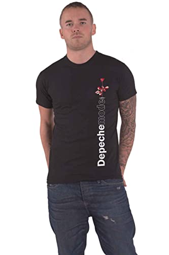 Depeche Mode Violator Side Rose Männer T-Shirt schwarz S 100% Baumwolle Band-Merch, Bands von Depeche Mode