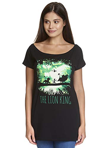 Der König der Löwen - Damen Oversize Shirt - Simba in The Jungle (Schwarz) (S-L) (L) von Unbekannt