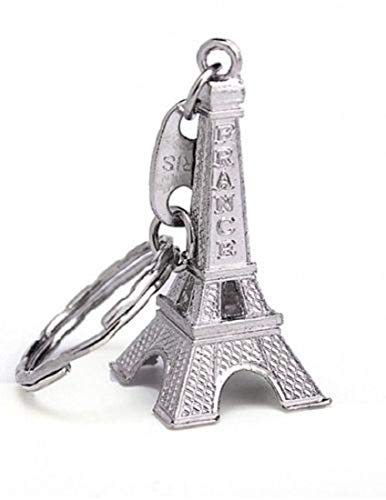 Eifelturm aus Paris Schlüsselanhänger Stadt der Liebe silberfarben 5cm | Frankreich | Tower | Love | Geschenk | Damen | Frauen | herren | Männer | Kinder | Turm | von Unbekannt