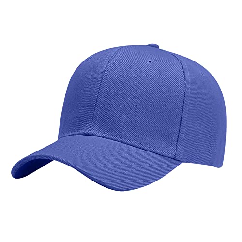 Einfache Damenmütze Bestickte Baseballmützen für Männer und Frauen Laufen Training und Outdoor-Aktivitäten Baseballmützen (Blue, One Size) von Unbekannt