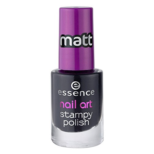 essence - Nageldesign - nail art stampy polish - 02 stamp me! Black von essence cosmetics