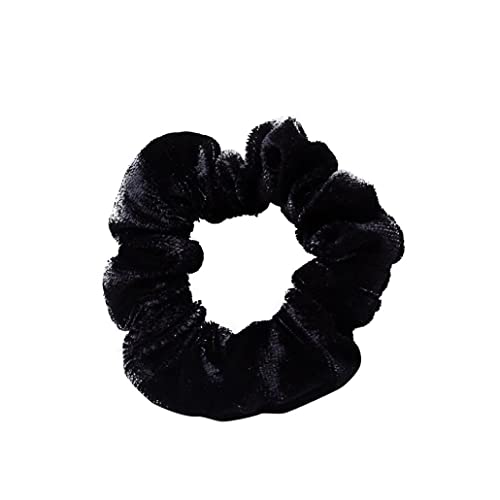 Frauen Mädchen Samt Stoff elastisch Haargummi Band Ring Pferdeschwanz Halter schwarz von Unbekannt