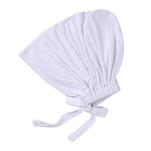 Frauen Undercap Hijab Unterschal Hijab, Islamische Muslimische Unterschal Hijab Cap mit Tie Back Closure Solid Color Unter Schal Hijab Mütze Turban Kopfbedeckung Chemo Schlafmütze Kopftuch Weiß von Unbekannt