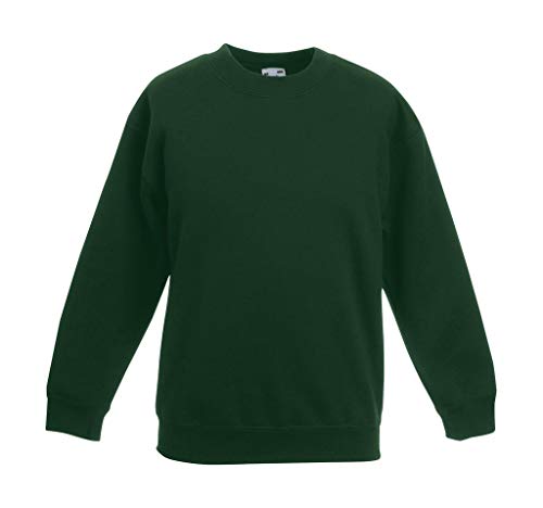 Fruit of the Loom - Kinder Sweatshirt 'Kids Set-in Sweat' 140,Bottle Green von Unbekannt
