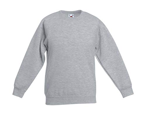 Fruit of the Loom - Kinder Sweatshirt 'Kids Set-in Sweat' 164,Heather Grey von Unbekannt