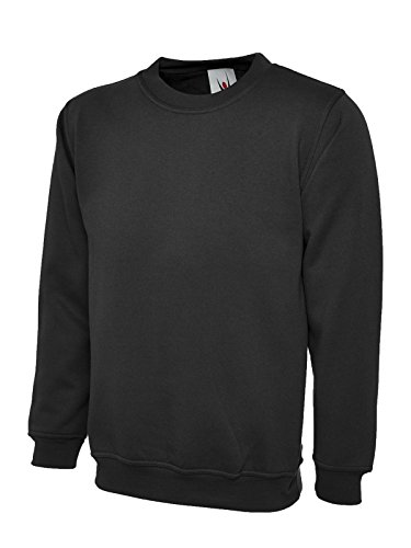 Fruit of the Loom Klassischer, langärmeliger Herren-Pullover Gr. XXXL, schwarz von Unbekannt