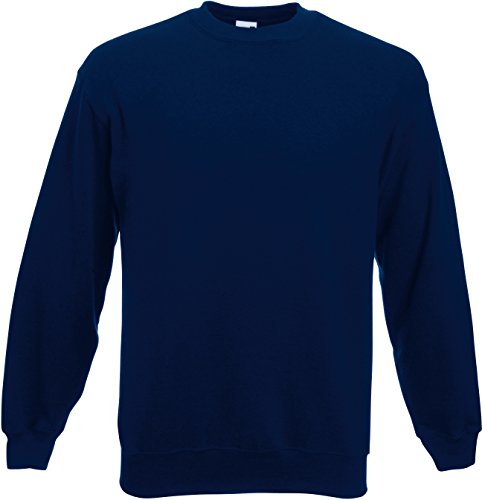 Fruit of the Loom Klassischer, langärmeliger Herren-Pullover Gr. XXXXL, navy von Unbekannt