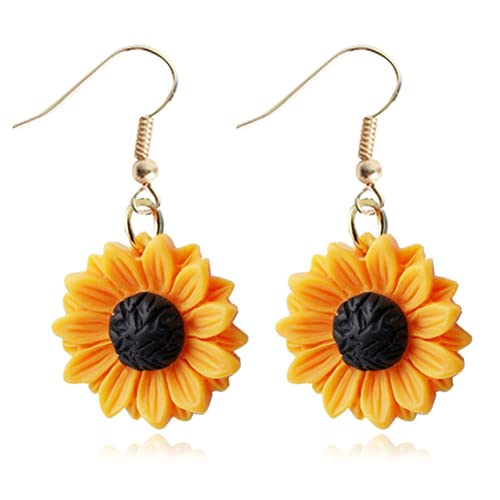 Générique Danksagung Ahorn Herbst Anhänger Ohrringe Thanksgiving Herbst Schmuck Sonnenblume Mädchen Ohrringe von Unbekannt