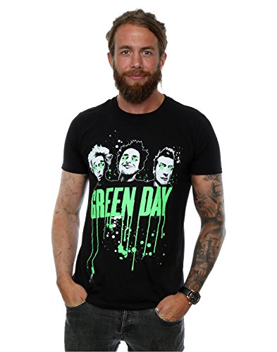 Générique Green Day Herren Band Drip T-Shirt, Schwarz, M von Green Day