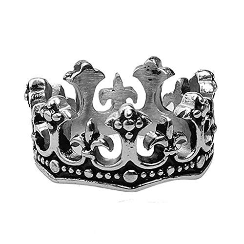 Générique Plus Mode Plus Schönheit Herren Hohl Krone Biker Ringe Titan Stahl Modeschmuck US Größe 8-12 - Größe 12 elegant und beliebt von Unbekannt