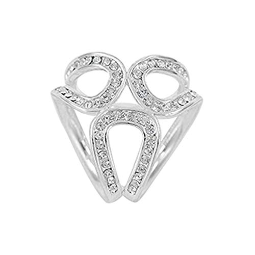 Générique Strass Frauen Seide Schal Ring Clip Schal Schnalle Halter Dekorative Elegante und Beliebte Brosche von Unbekannt