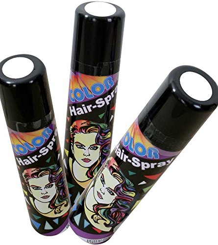 Haarspray Color für Fasching und Karneval, Diverse Farben, 100ml höchste Ergiebigkeit (weiß) von Fritz Fries