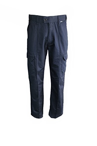 Herren Arbeitshose Bundhose Berufshose Hose Profi Arbeitskleidung Home Office Blau Extra lang 52 (W52) von Unbekannt