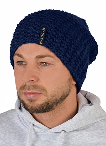 Herren Oversize Häkel Beanie Beanie Herrenmütze Mütze für Herren Häkelhaube Wintermütze Sommermütze Mütze für Herren Haube für Männer Männerhaube von unbekannt