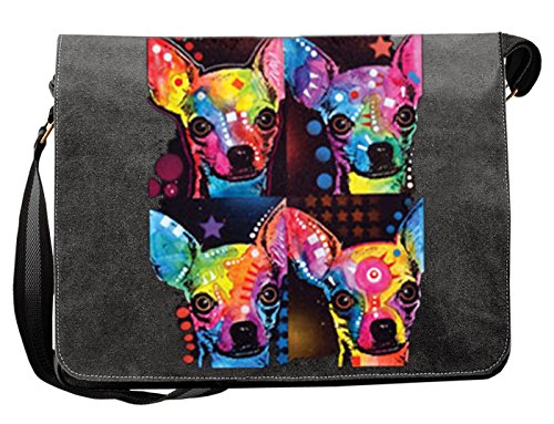 Hunde Motiv Umhängetasche für Hundehalter mit Hunde Tasche Canvas Chihuahua Hund Hundebesitzer Hundehalter Dog Hunde Artikel Dogs Hundefreund von Unbekannt