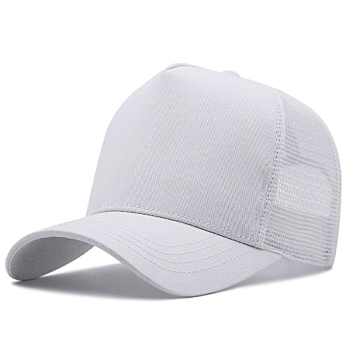 ISWMM Große Kopfmütze Sport Golf Cap XXL Übergröße Baseball Cap Big Head Hat Plus 60-65 cm, weiß von Unbekannt