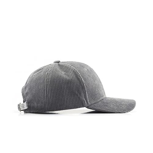 ISWMM Unisex Baseball Cap Cord Sport Fischerhut Schießmütze, grau von Unbekannt