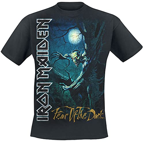 Iron Maiden Fear of The Dark Männer T-Shirt schwarz S 100% Baumwolle Band-Merch, Bands, Nachhaltigkeit von Iron Maiden