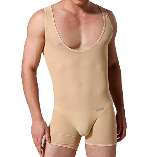 JJ Store Herren Body Overall Durchsichtig Körperformung Boxer Unterwäsche von Unbekannt