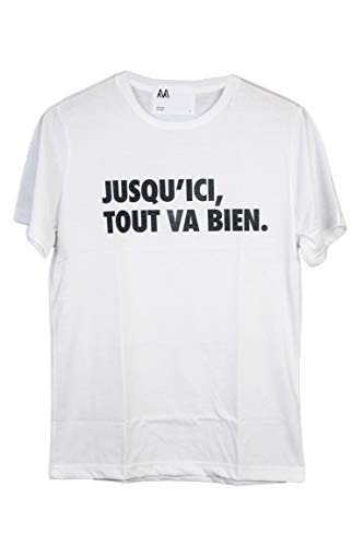 JUSQU'ICI Tout VA BIEN - LA HAINE - Movie - Film - Herren T-Shirt - Weiß (XL) von Unbekannt