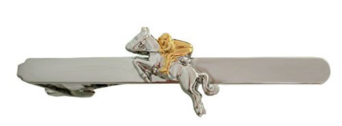 Jockey Reiter Krawattennadel Krawattenklammer mit Pferd ca. 7 cm lang + Geschenkbox - SALE - schönes Accessoires für die Seidenkrawatte von Unbekannt
