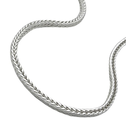 Kette 1,5mm Fuchsschwanzkette vierkant Silber 925 50cm von Unbekannt