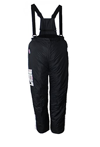 Kinder Mädchen Skihose mit Träger Schneehose Snowboardhose Winterhose Schwarz 158/164 von Unbekannt