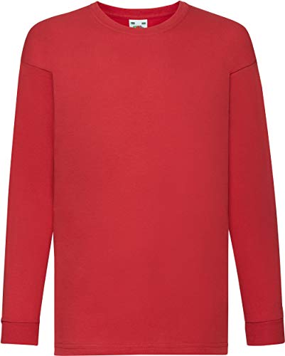 Langarm T-Shirt 'Kids Value Weight T' 152cm,Red von Unbekannt