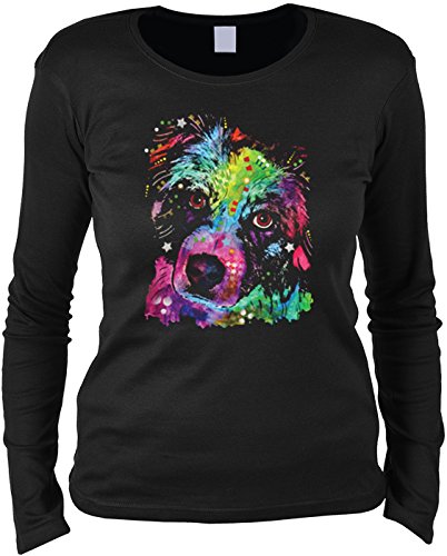 Langarmshirt Damen Aussie Hundemotiv Shirt Hund Dog Australian Shepherd Geschenkidee für Hundebesitzerin Hunde Rassen Frauen Langarm T-Shirt von Unbekannt