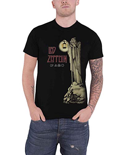 Led Zeppelin Herren Ledzeppelin_Hermit BL_TS:1XL T-Shirt, schwarz (schwarz schwarz), X (Größe: XL) von Unknown