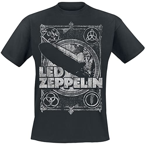 Led Zeppelin Shook Me Männer T-Shirt schwarz S 100% Baumwolle Band-Merch, Bands von Led Zeppelin