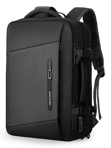 MARK RYDEN Laptop Rucksack Herren, 25L- 40L Erweiterbarer 17,3 Zoll Business Rucksack Herren mit USB Ladeanschluss Handgepäck Rucksack, Wasserdichter Anti Diebstahl Rucksack von MARK RYDEN