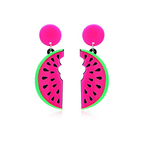 Mädchen Mode Acryl Frucht Ohrringe Wassermelone Tropfen Sommer Schmuck Geschenk Wassermelone kostengünstig und langlebig von Unbekannt