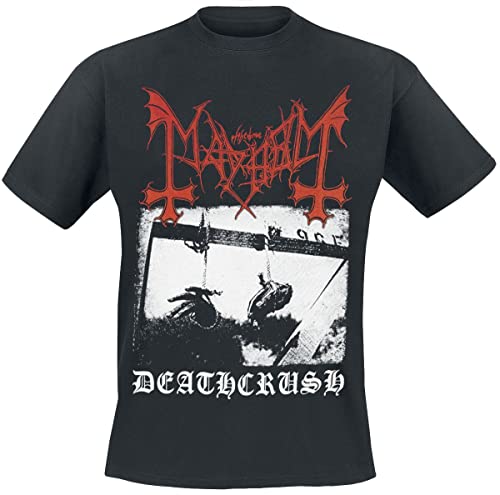 Mayhem Deathcrush Männer T-Shirt schwarz M 100% Baumwolle Band-Merch, Bands von Mayhem