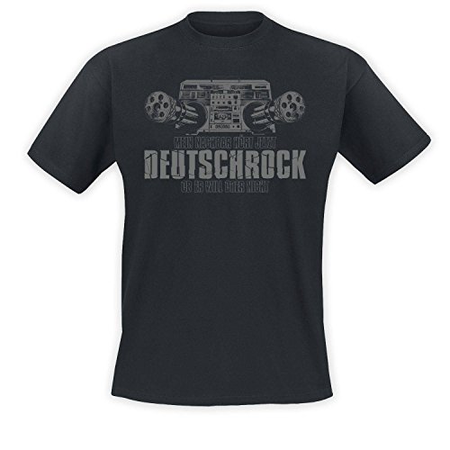 Mein Nachbar hört Deutschrock - T-Shirt, Farbe: Schwarz, Größe: M von Unbekannt